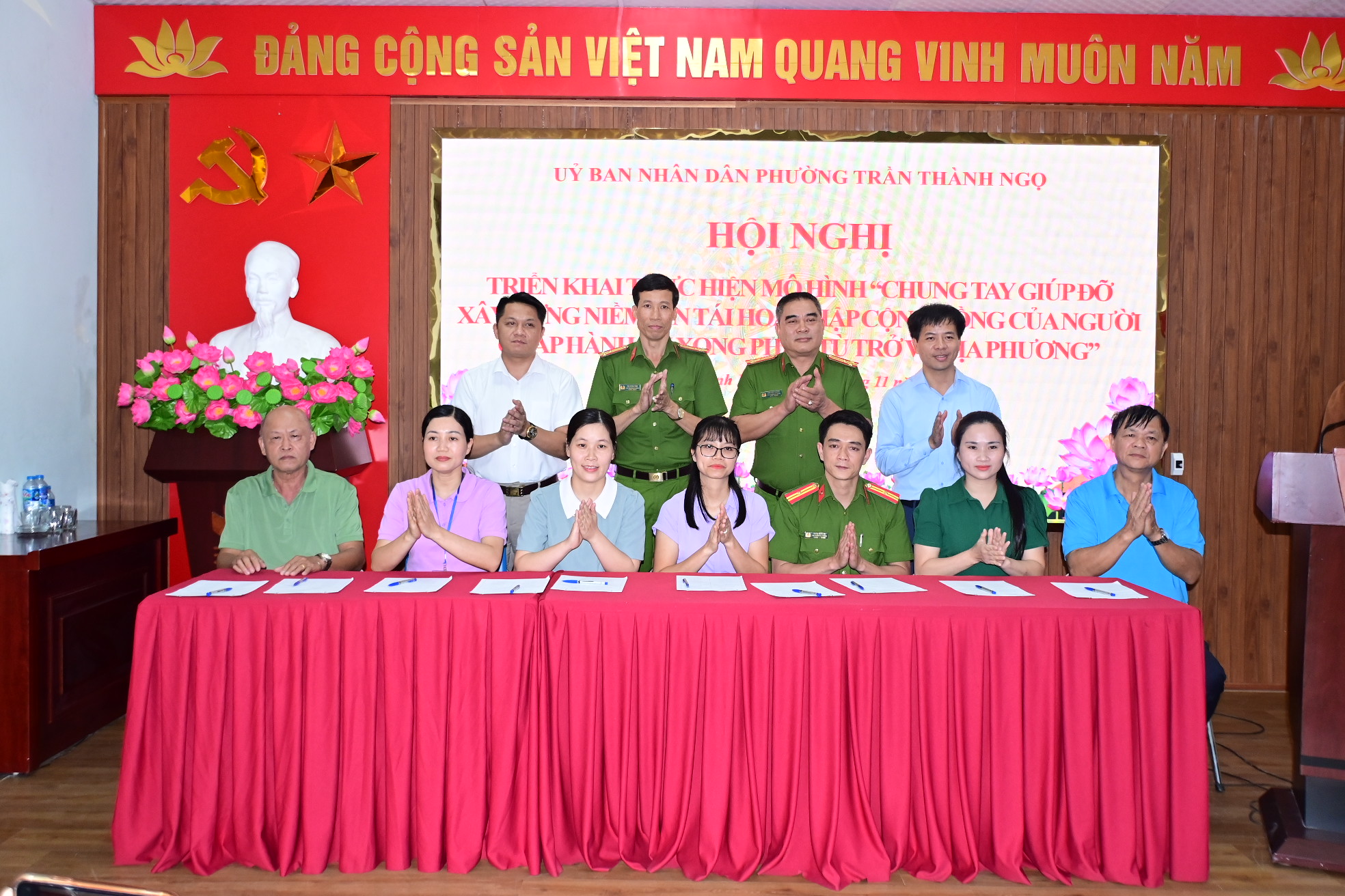 UBND phường Trần Thành Ngọ triển khai thực hiện mô hình “Chung tay giúp đỡ xây dựng niềm tin tái hòa nhập cộng đồng của người chấp hành xong án phạt tù trở về địa phương”